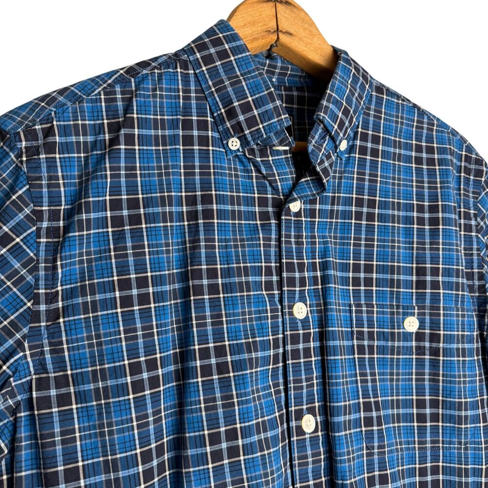 Todd Snyder Summerweight Favorite Shirt Men's‎ Sz Small Blue Plaid Button Down